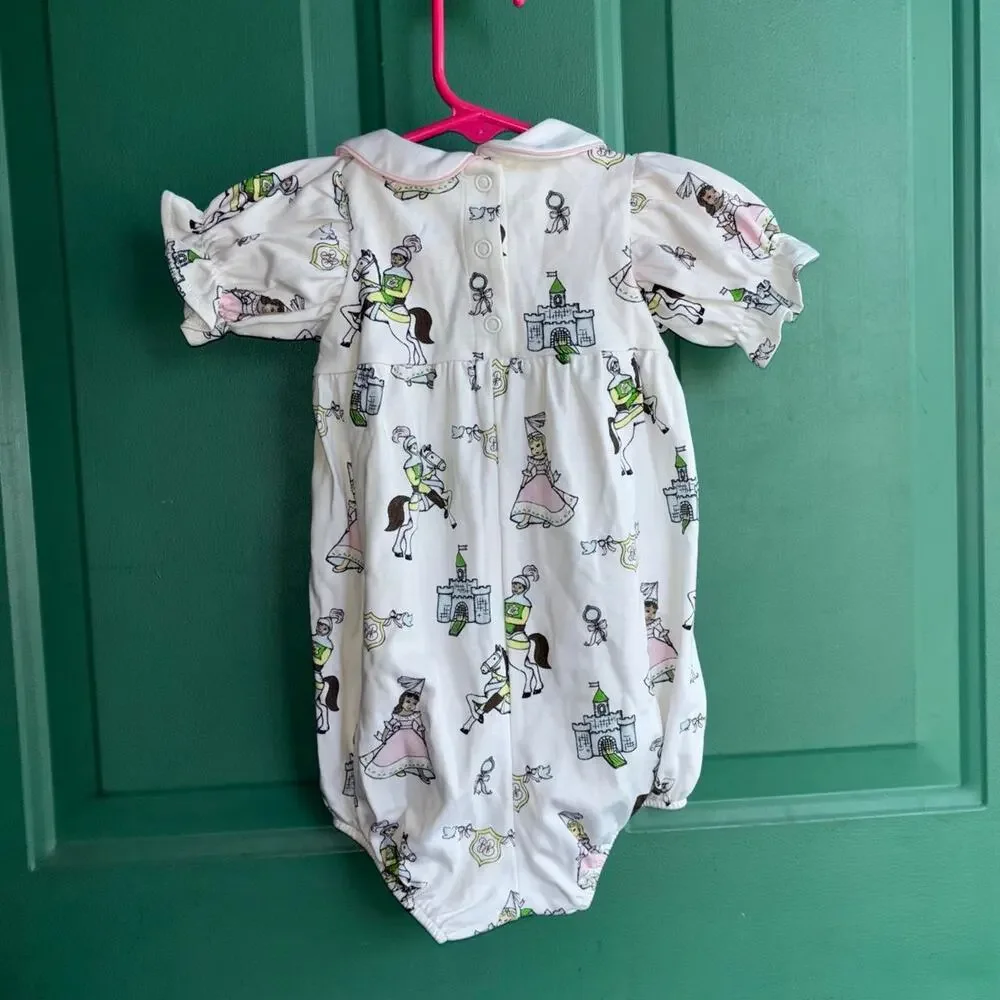 Beaufort Bonnet 6/12 months Darling Duchess / Palm Beach pink Romper